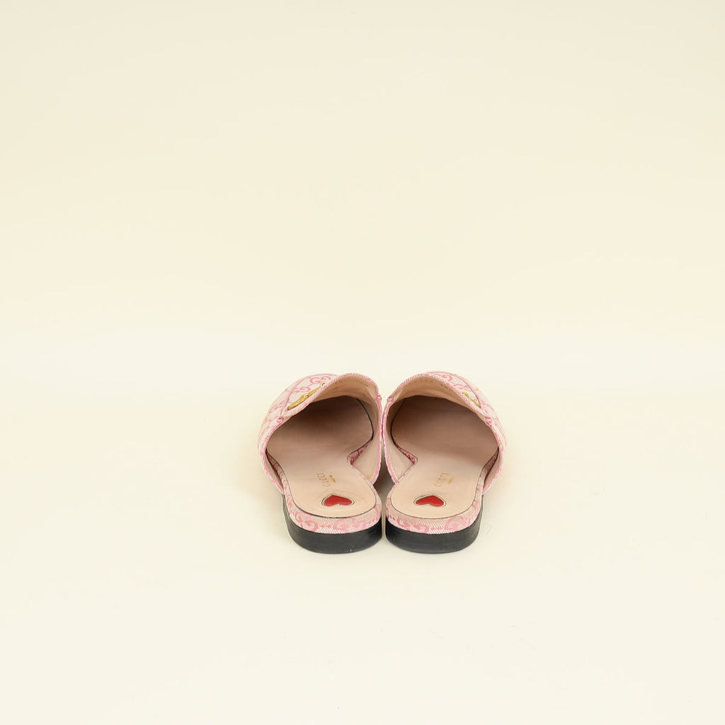 Gucci Pink GG Princetown Mules 38.5