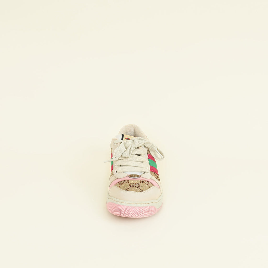 Gucci Multicolor GG Crystal Screener Sneaker 38
