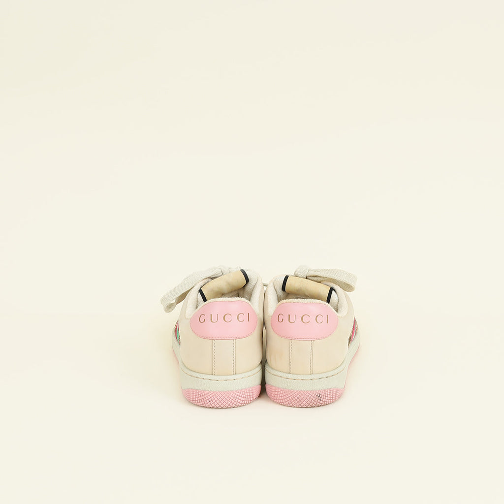 Gucci Multicolor GG Crystal Screener Sneaker 38