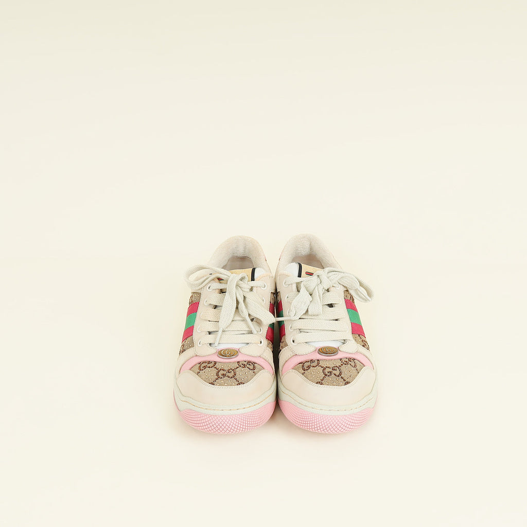 Gucci Multicolor GG Crystal Screener Sneaker 38