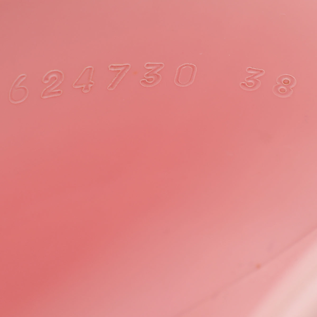 Gucci Light Pink Logo Rubber Slide Sandals 38