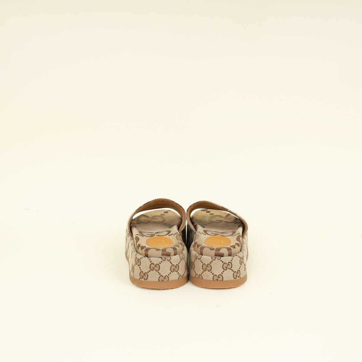 Gucci Bicolor Women's Platform Slide Sandal 38