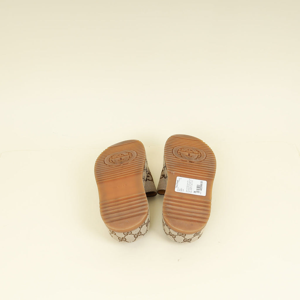 Gucci Bicolor Women's Platform Slide Sandal 38