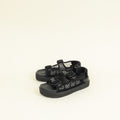 Gucci Black Crystal GG Dad Sandals 38