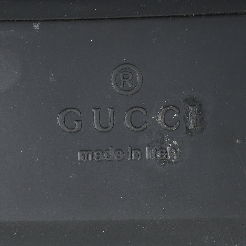 Gucci Black Crystal GG Dad Sandals 38