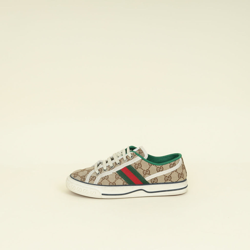 Gucci Ebony GG Web Tennis 1977 Sneaker 39.5