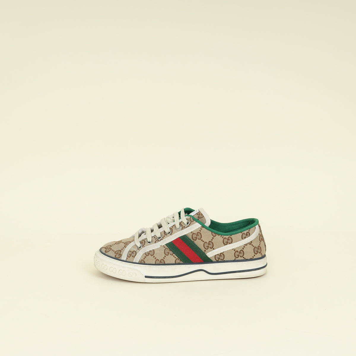 Gucci Ebony GG Web Tennis 1977 Sneaker 39.5