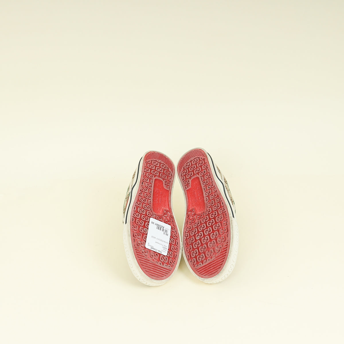 Gucci Ebony GG Web Tennis 1977 Sneaker 39.5