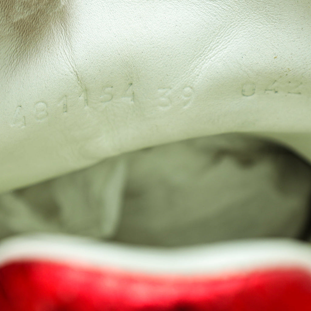 Gucci White Ace Removable Crystal Bow Sneakers 39