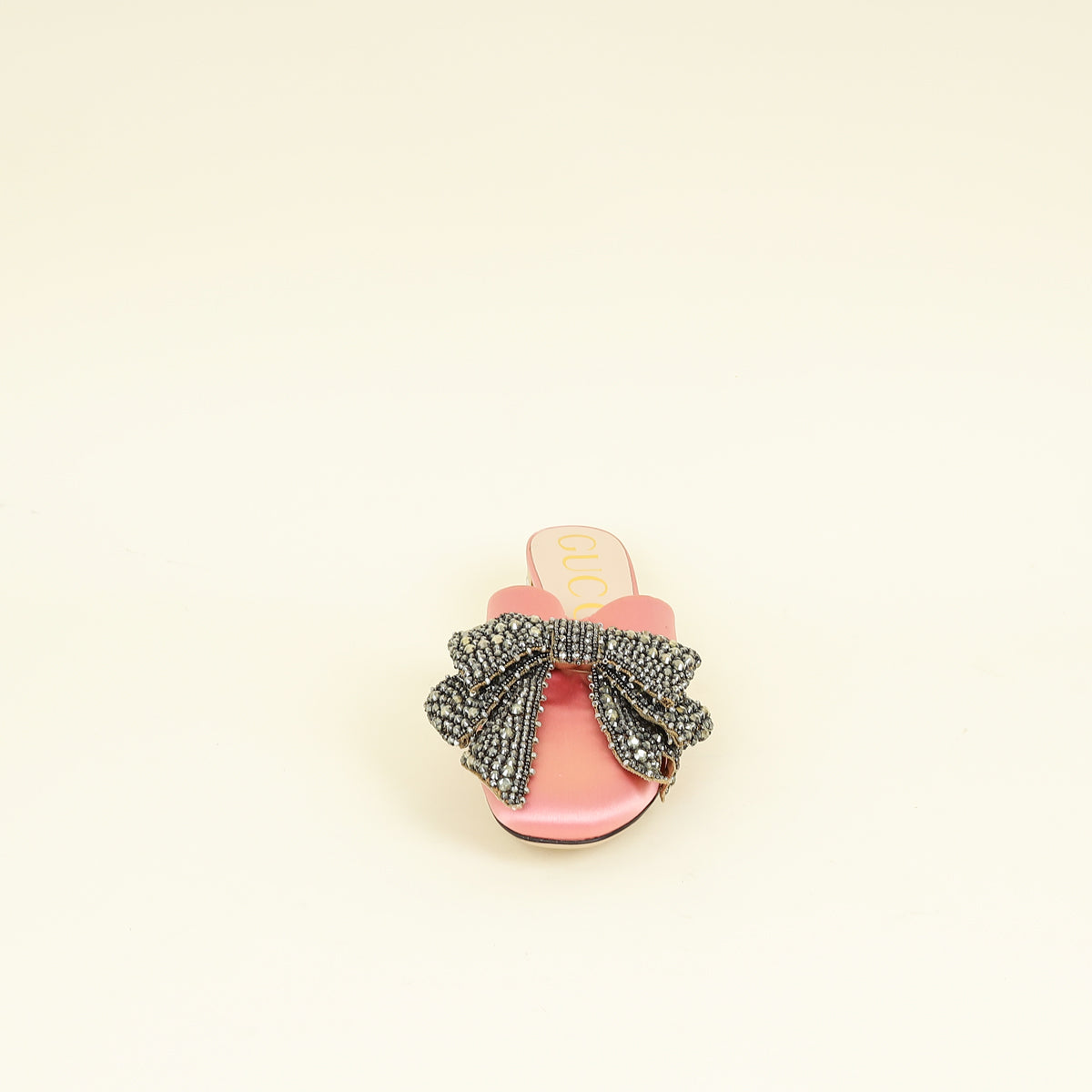 Gucci Pink Shoes Accent Bow Mules 39
