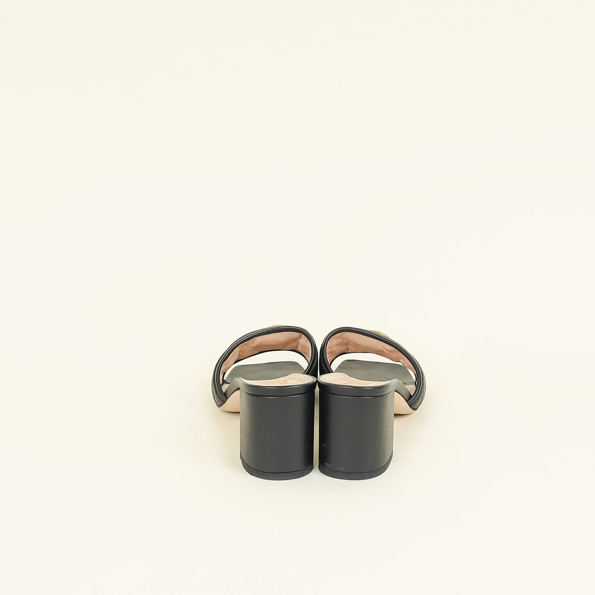 Gucci Black Double G Slide Sandals 39