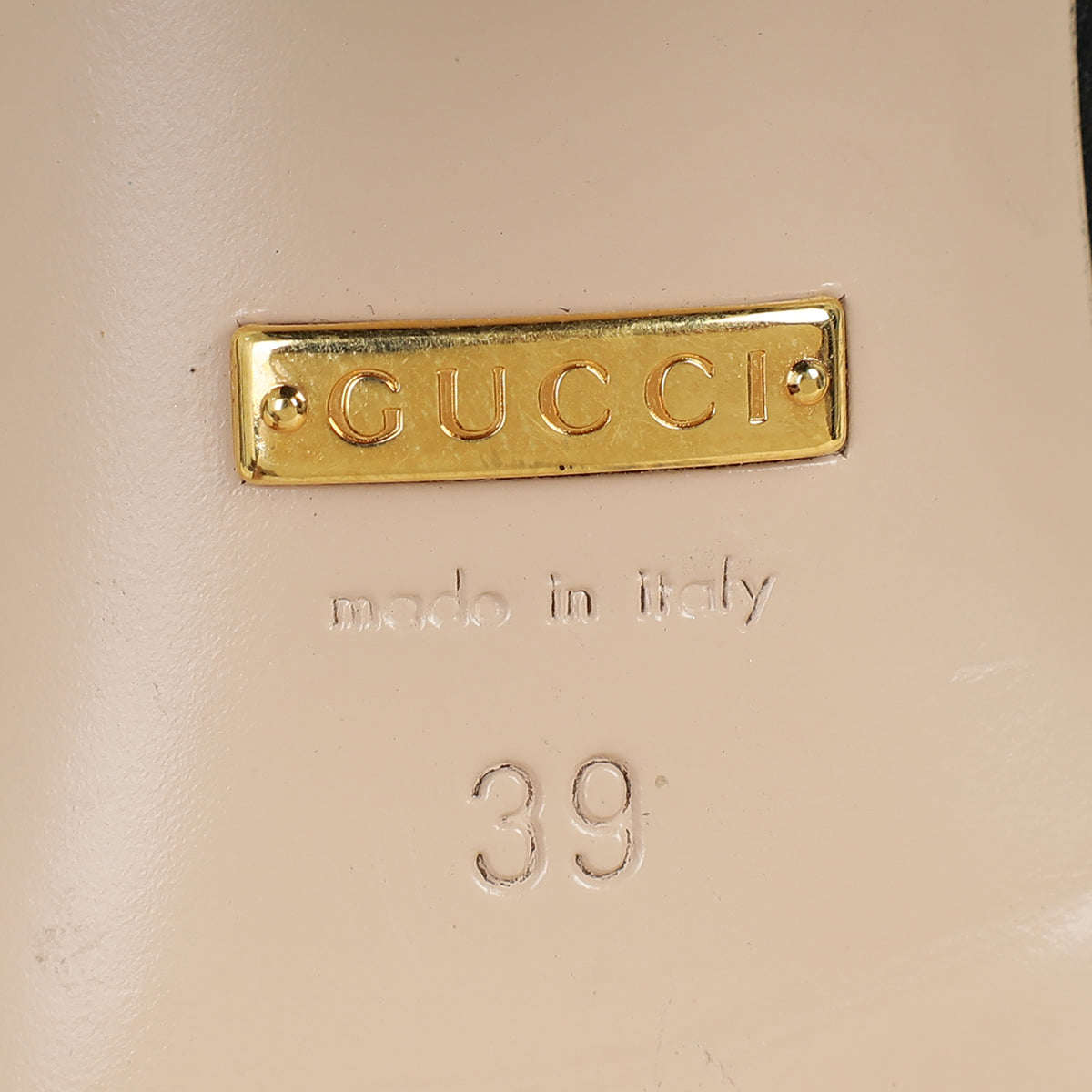 Gucci Black Double G Slide Sandals 39