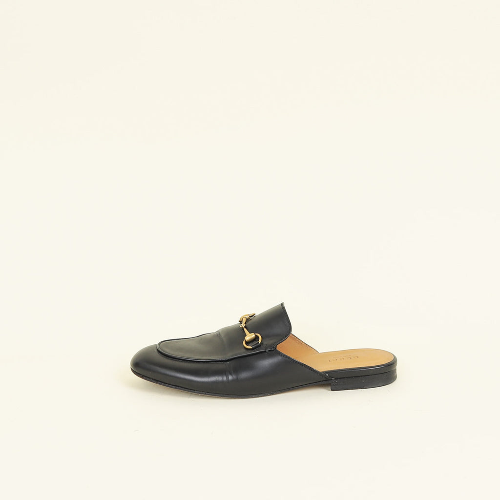 Gucci Black Princetown Mules 39