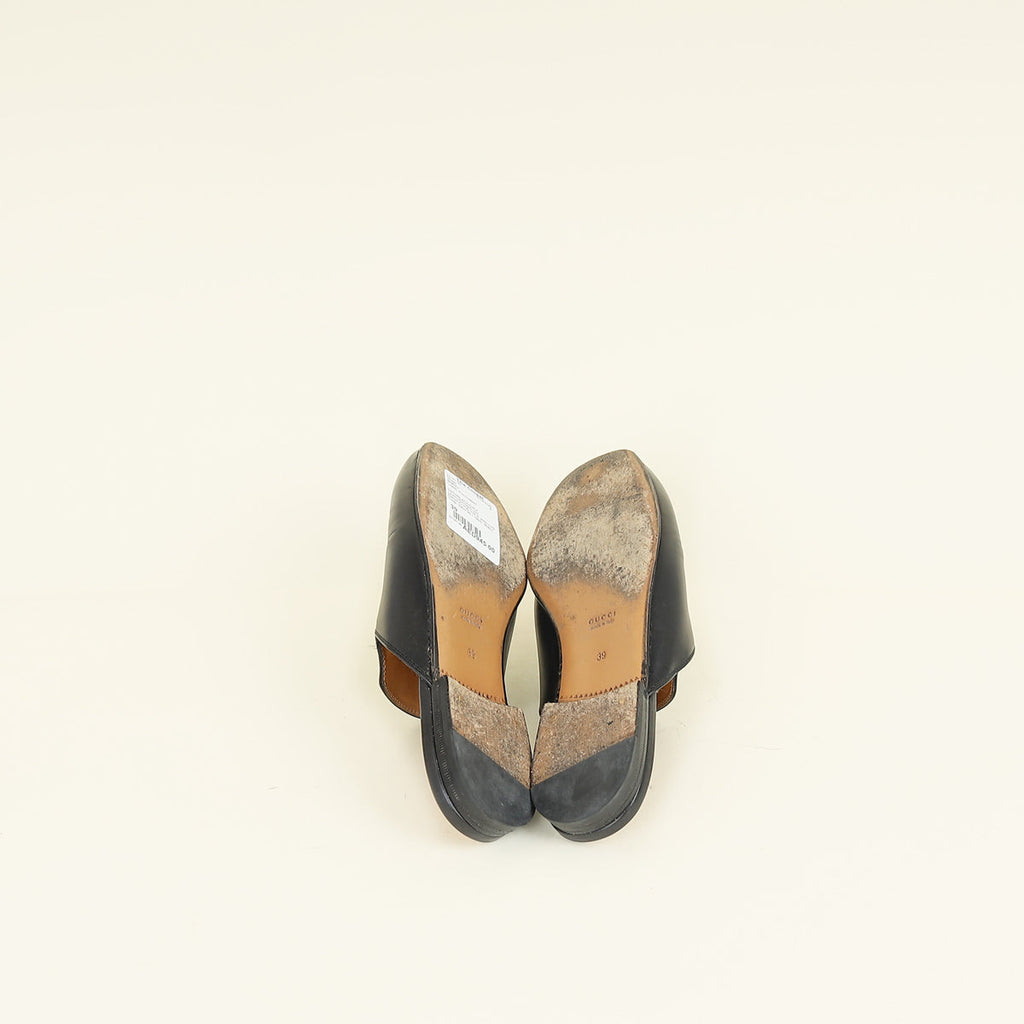 Gucci Black Princetown Mules 39