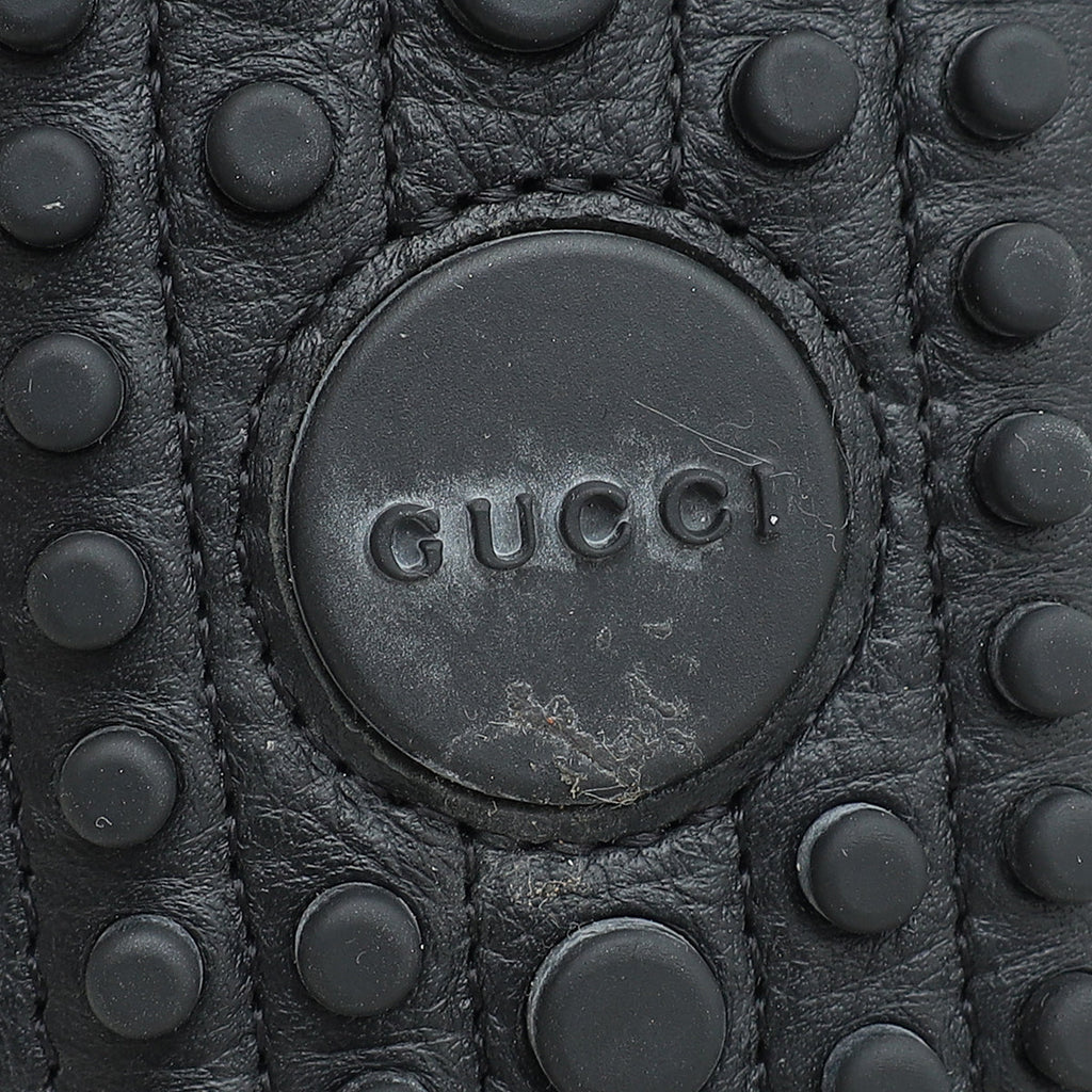 Gucci Black Web Horsebit Loafers 39