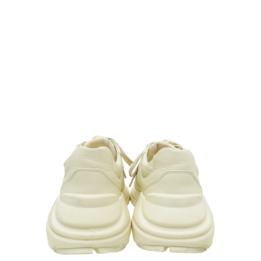 Gucci Ivory Logo Rhyton Sneakers 39