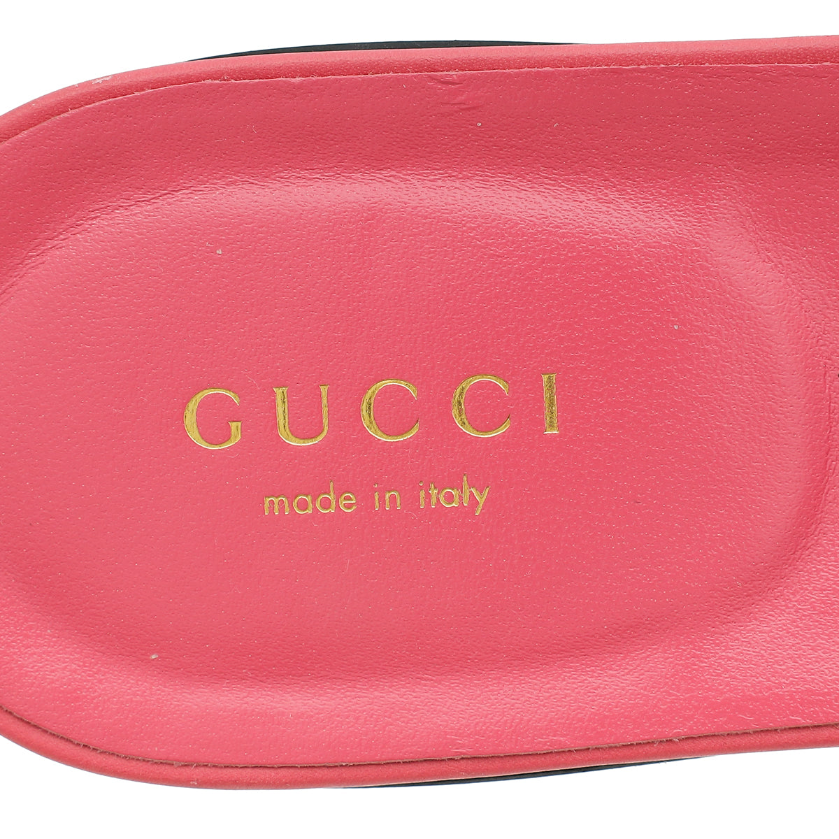 Gucci Dark Pink Interlocking G Cut-out Slide Sandals 39