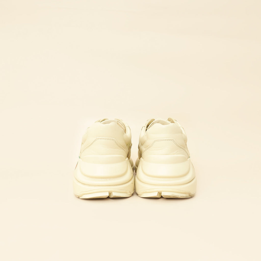 Gucci Ivory Logo Rhyton Sneakers 39
