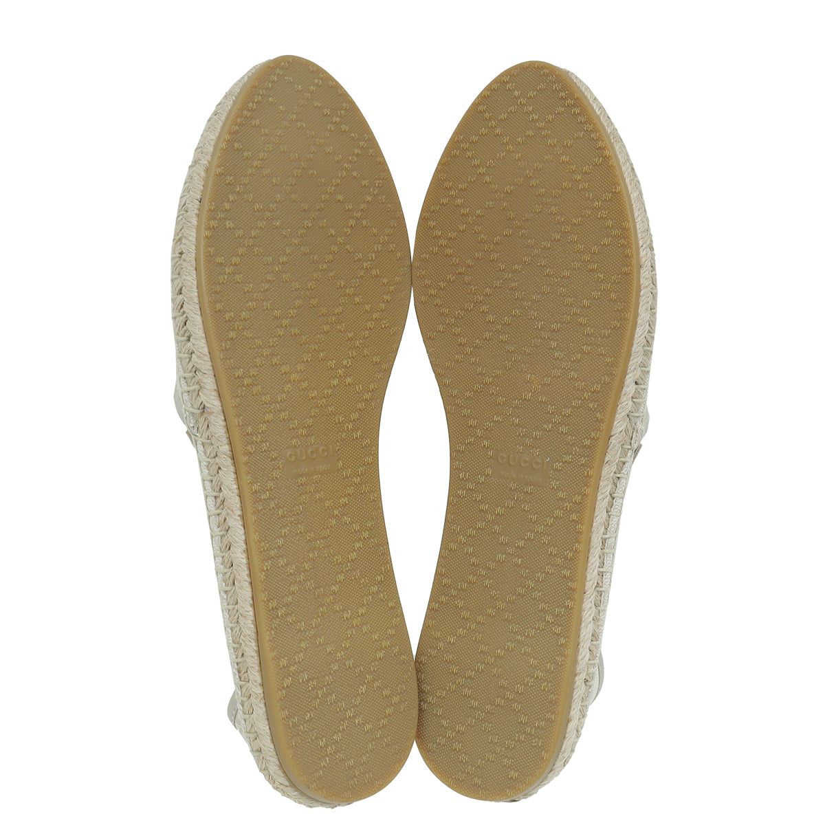 Gucci Ivory GG Espadrille 40