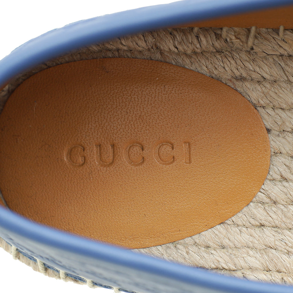 Gucci Blue GG Supreme Espadrille 40