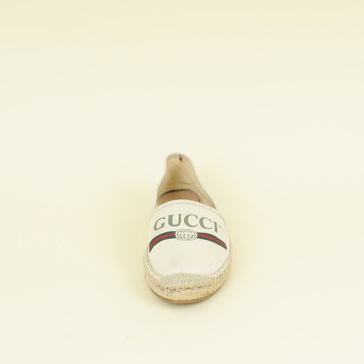 Gucci Greggio Grege Logo Flat Espadrille 40