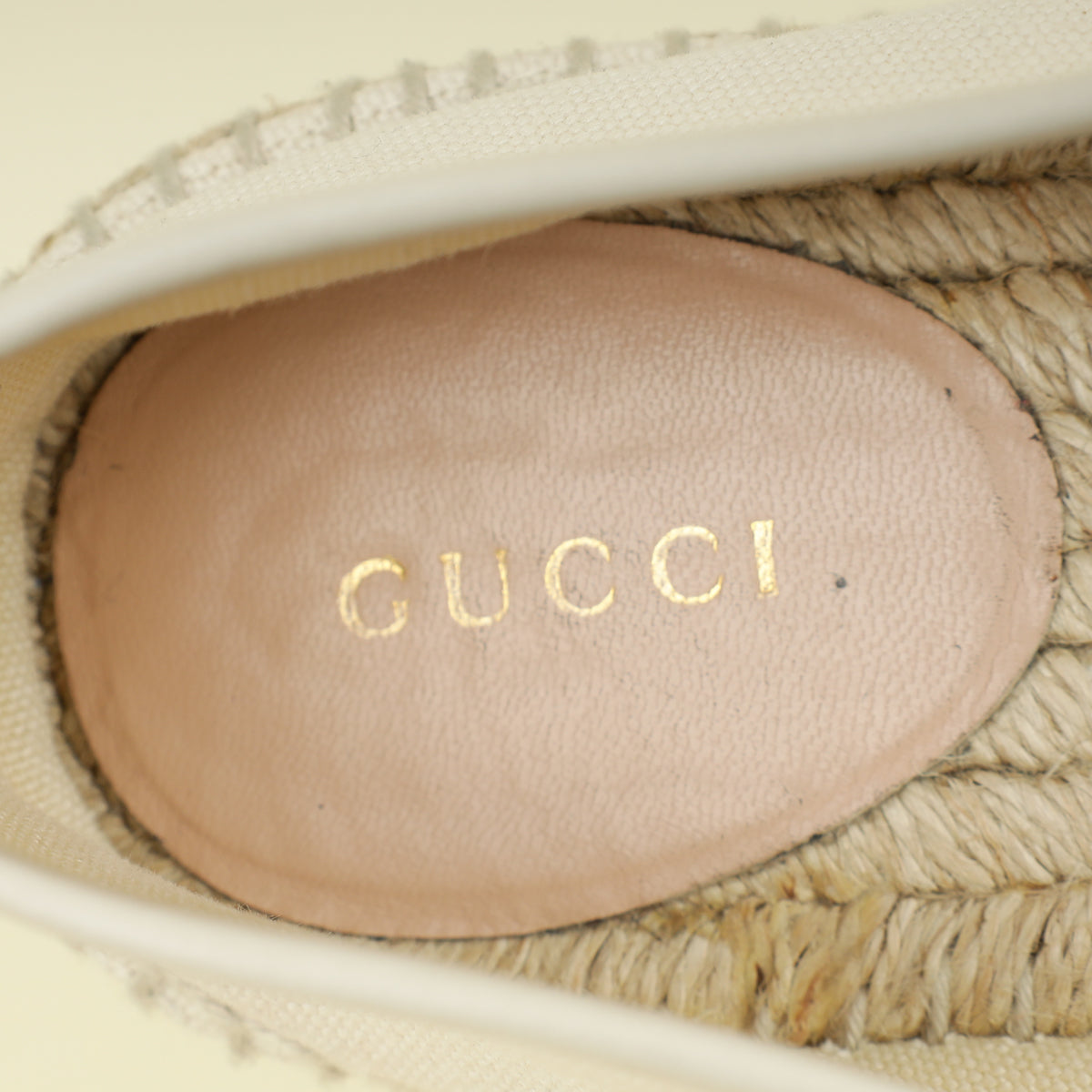 Gucci Greggio Grege Logo Flat Espadrille 40