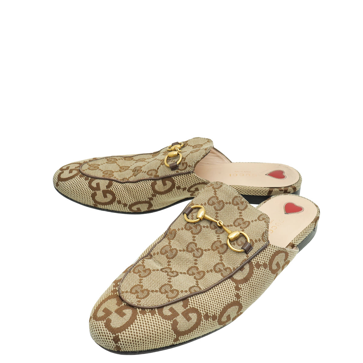 Gucci Ebony GG Princetown Mules 40