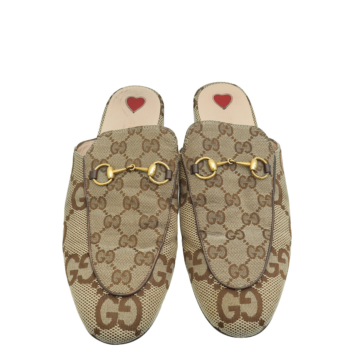 Gucci Ebony GG Princetown Mules 40