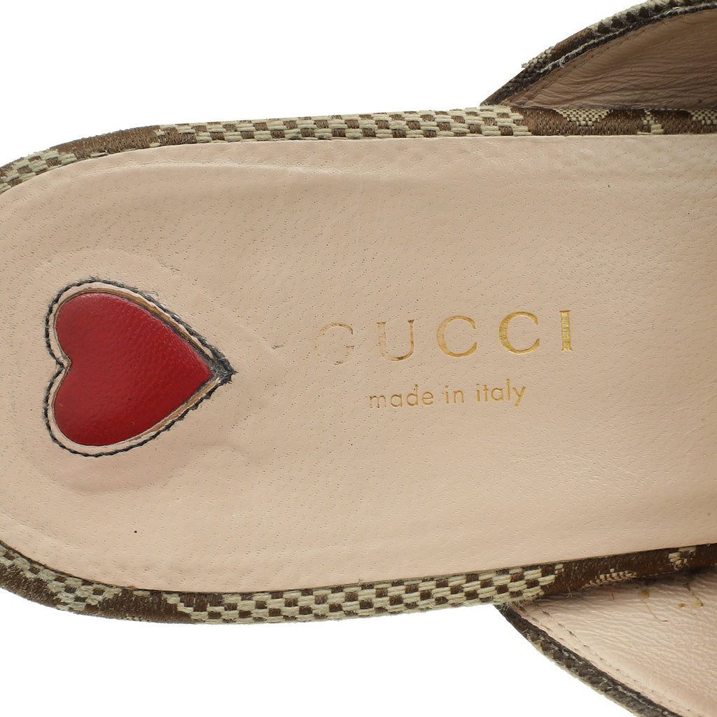 Gucci Ebony GG Princetown Mules 40