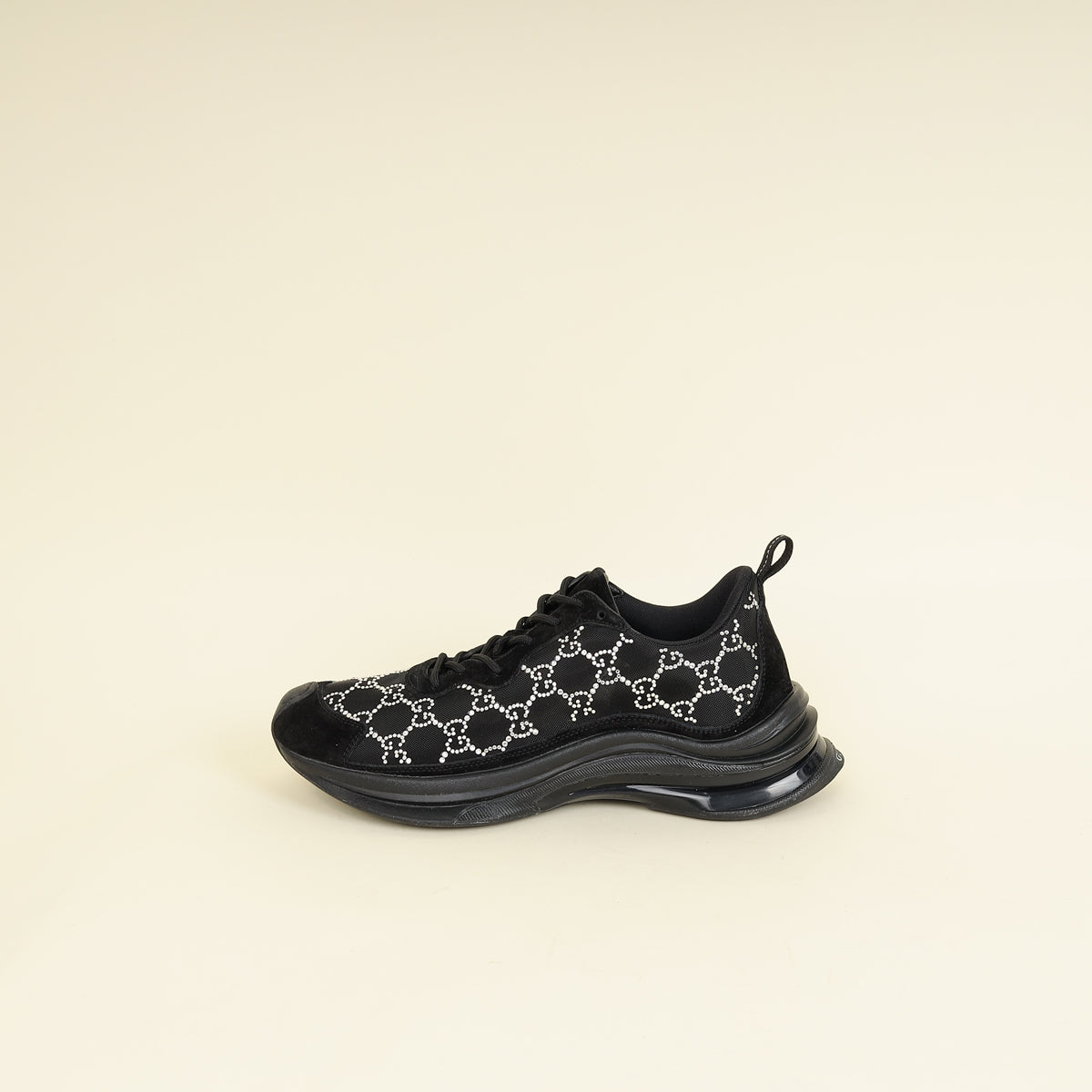 Gucci Black GG Crystal Run Sneaker 41