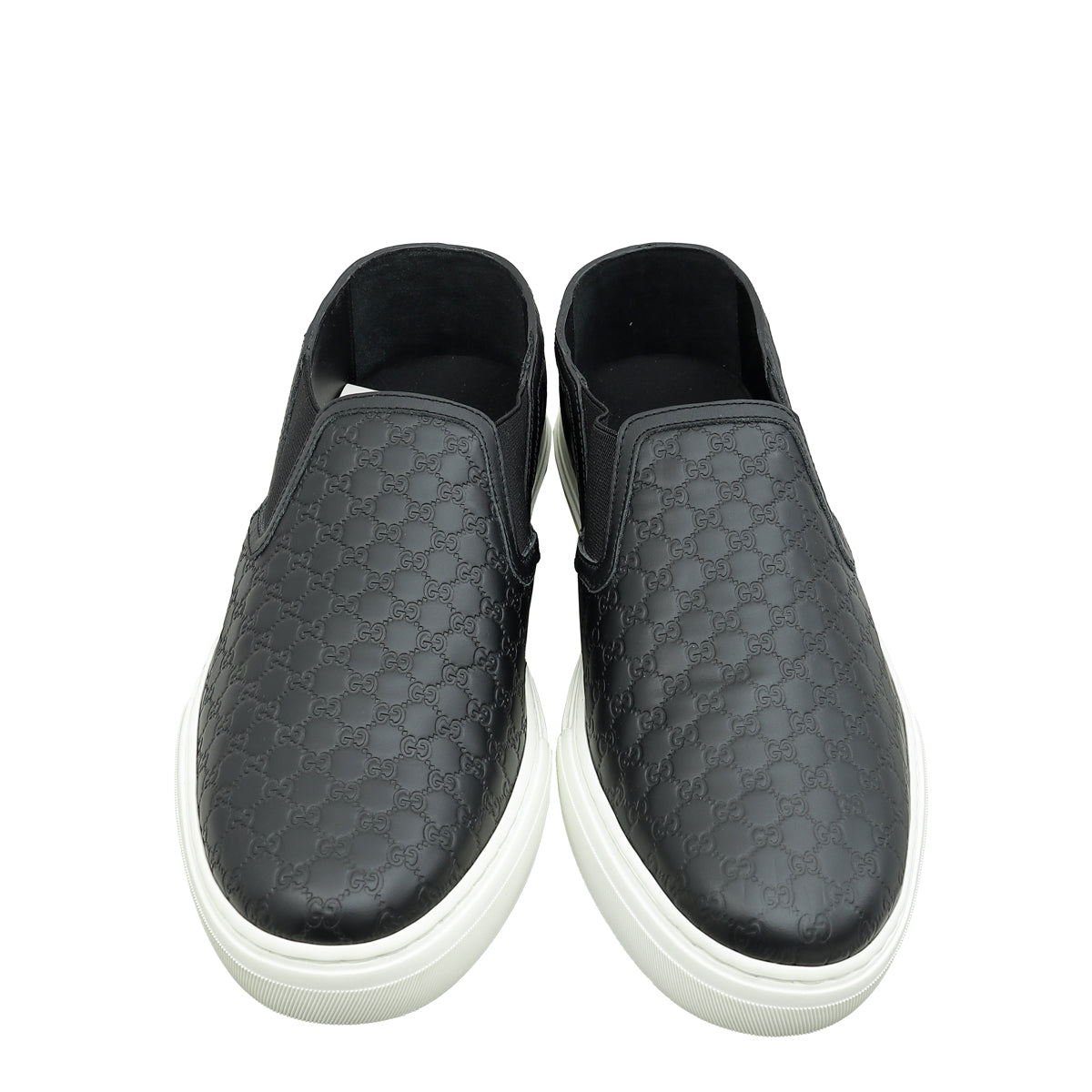 Gucci Black GG Microguccissima Men's Slip-On 8.5