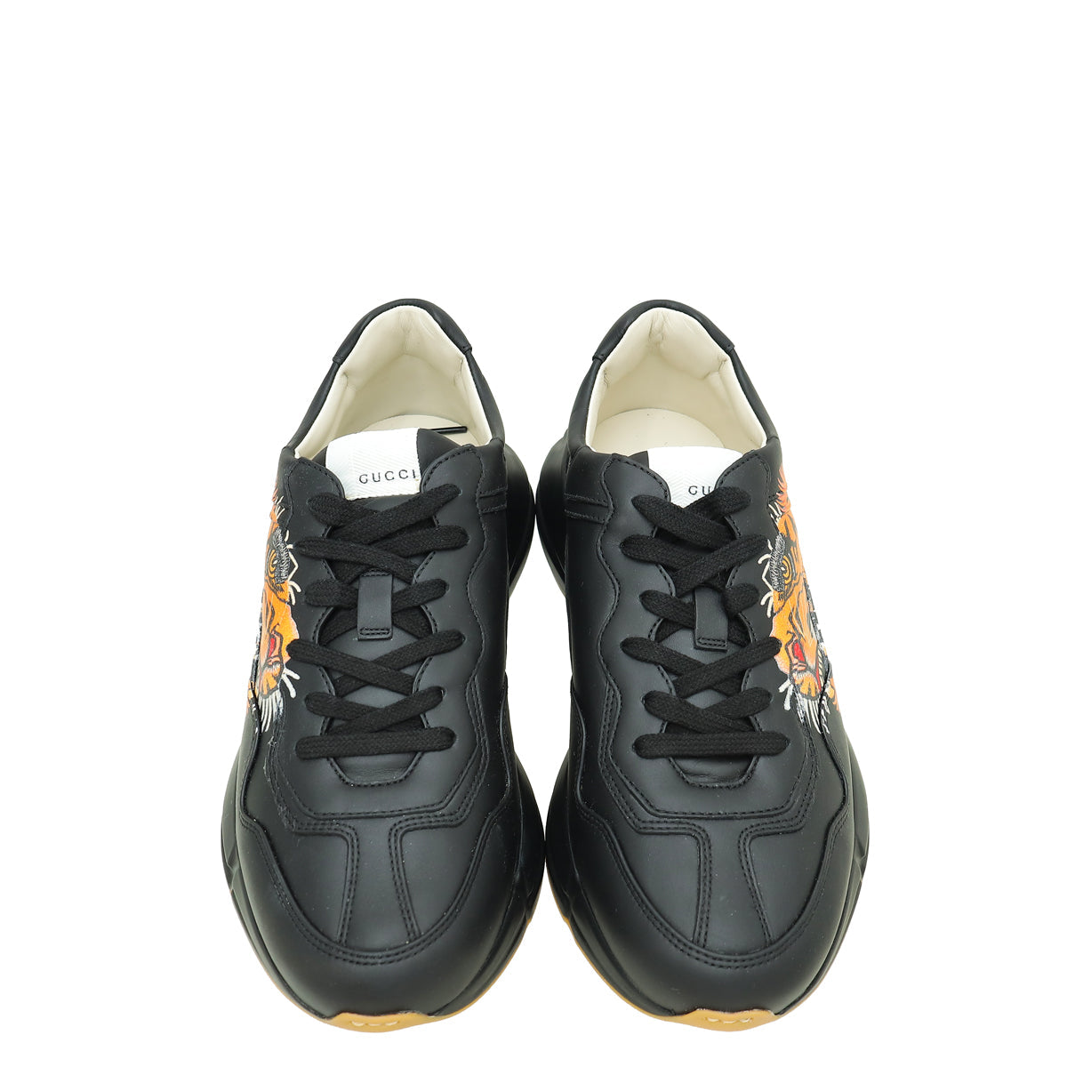 Gucci Black Tiger Print Rhyton Sneakers 8