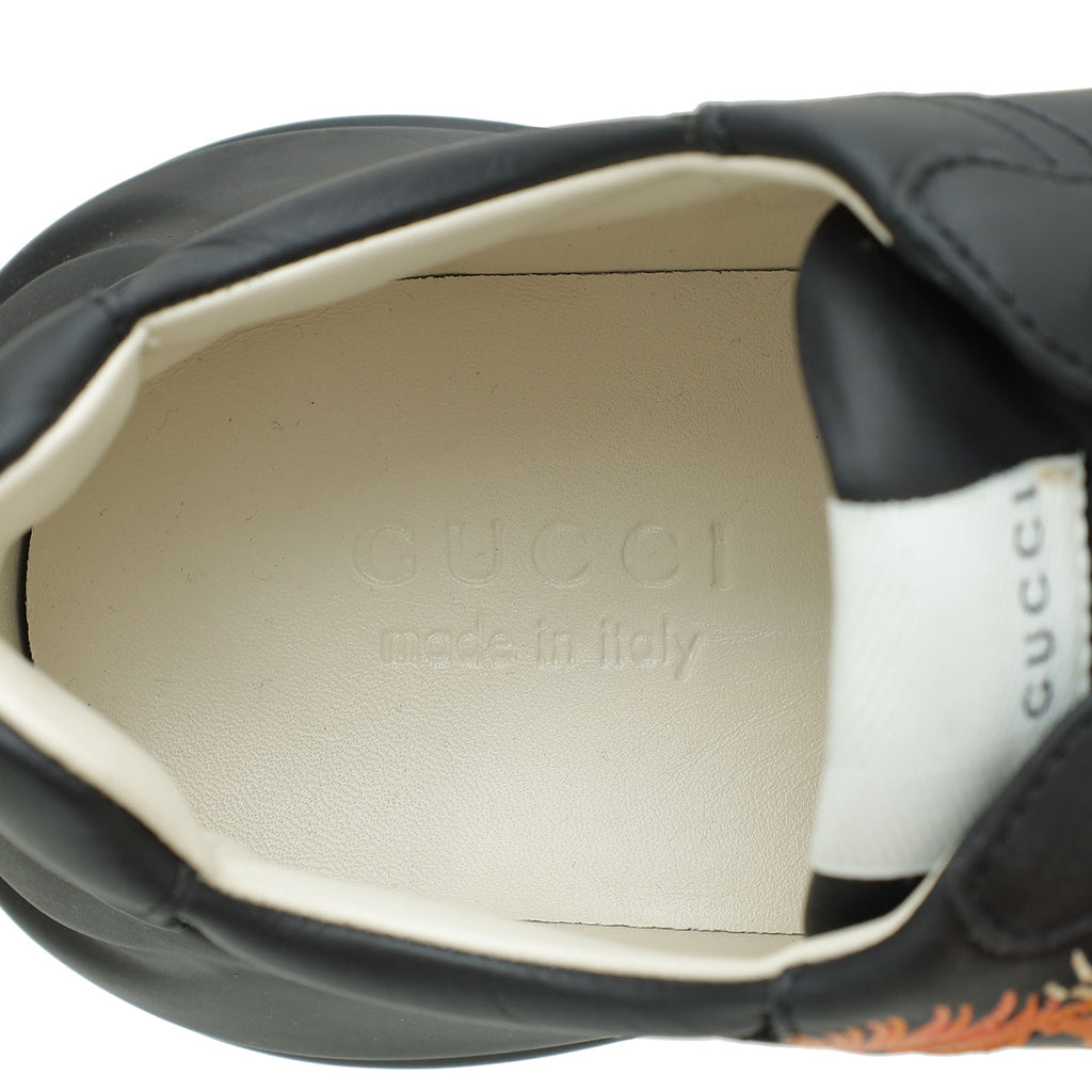 Gucci Black Tiger Print Rhyton Sneakers 8