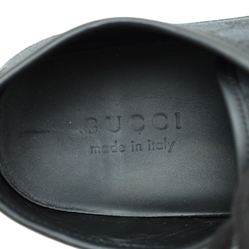 Gucci Black GG Low Top Sneakers 8