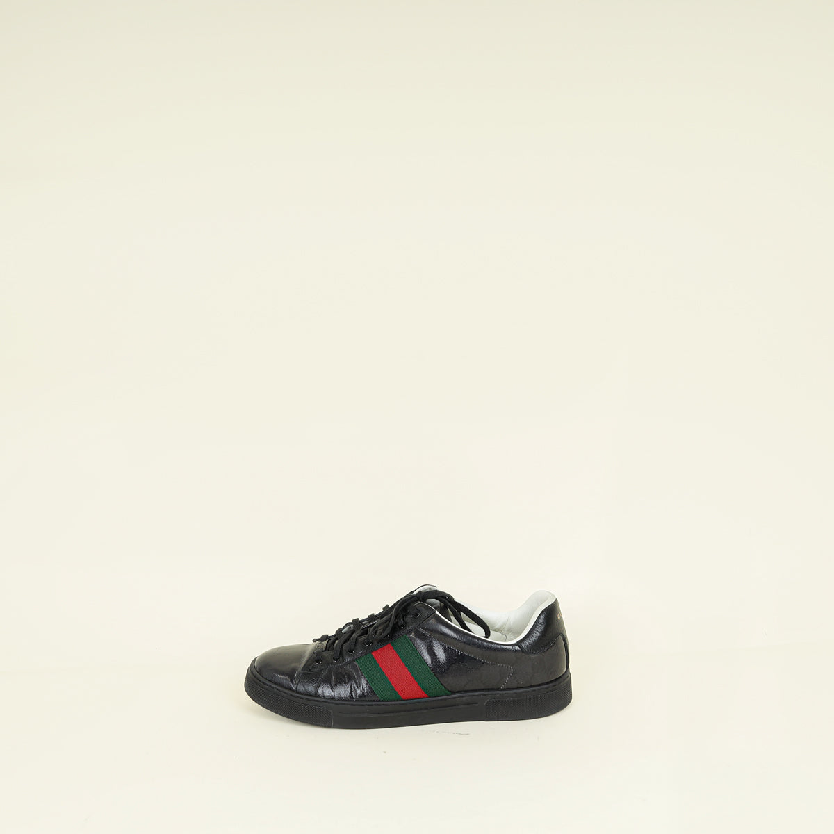 Gucci Black GG Crystal Ace Sneaker 10