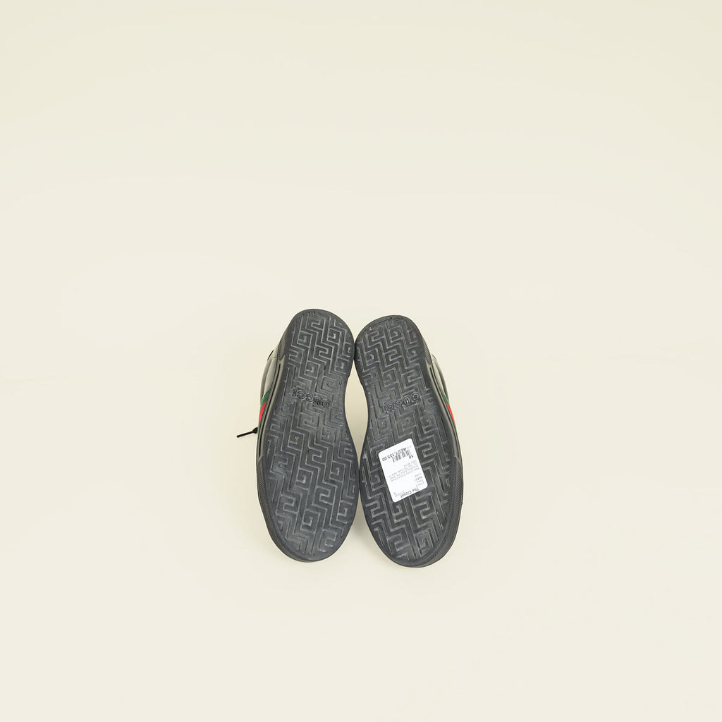 Gucci Black GG Crystal Ace Sneaker 10
