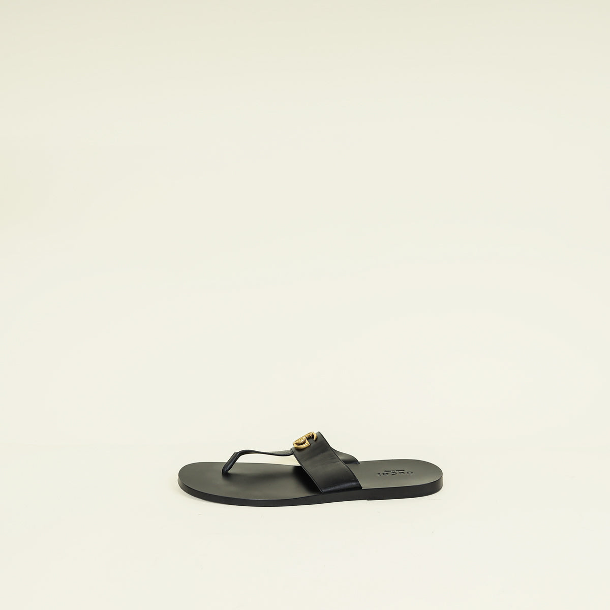 Gucci Black GG Marmont Thong Sandals 12