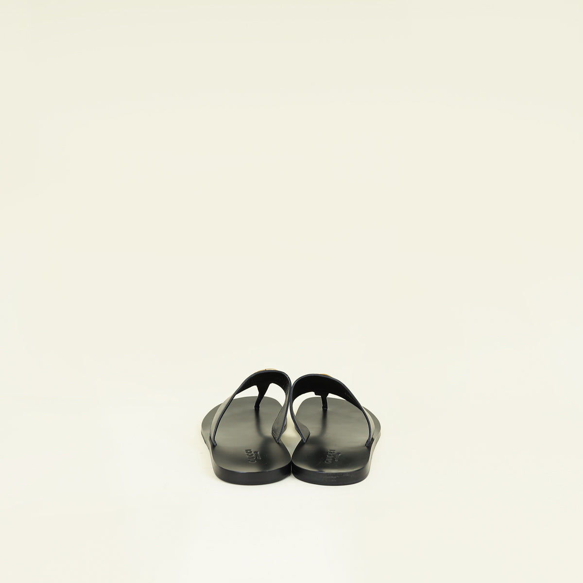 Gucci Black GG Marmont Thong Sandals 12