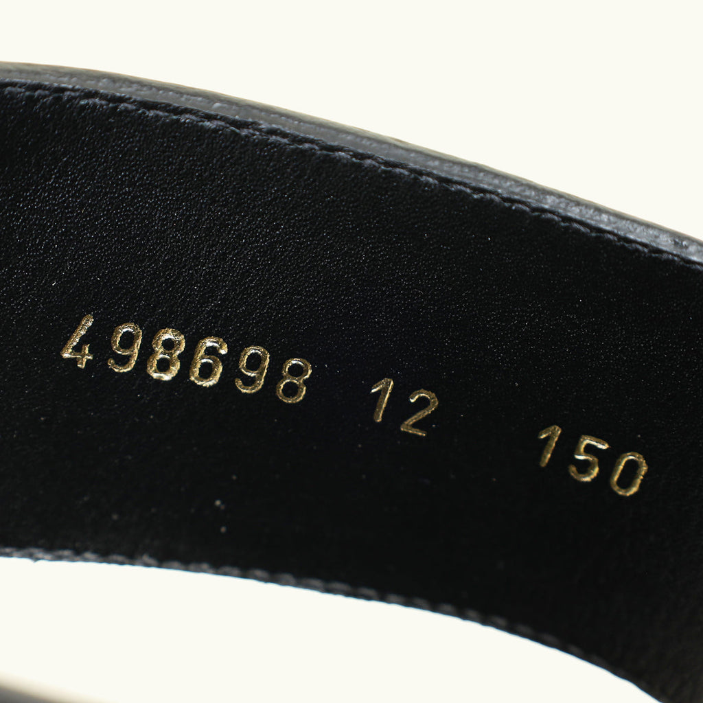 Gucci Black GG Marmont Thong Sandals 12