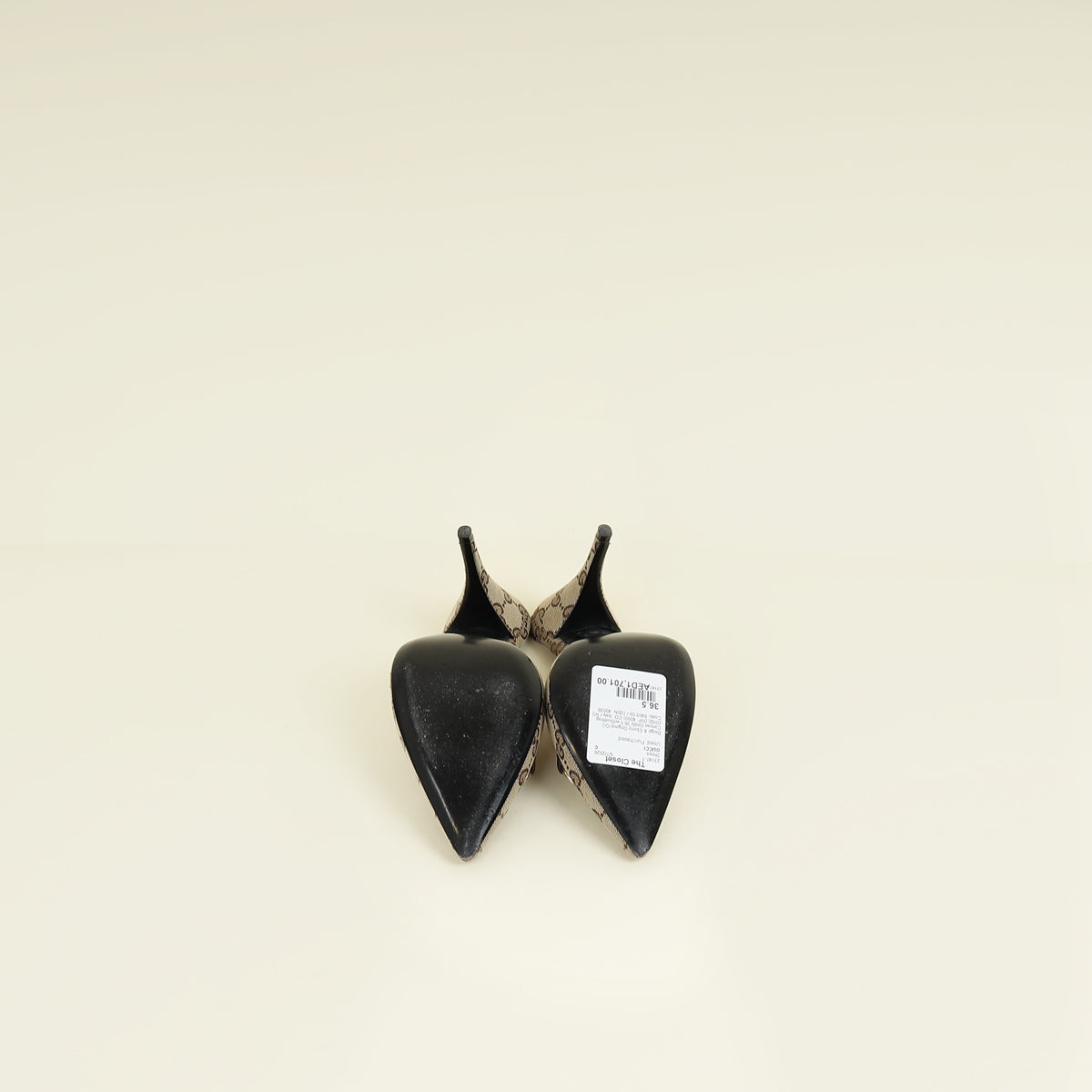 Gucci Bicolor Horsebit Slingback Pump 36.5