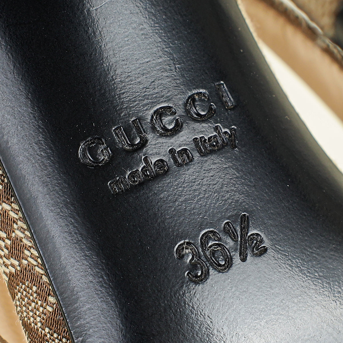Gucci Bicolor Horsebit Slingback Pump 36.5