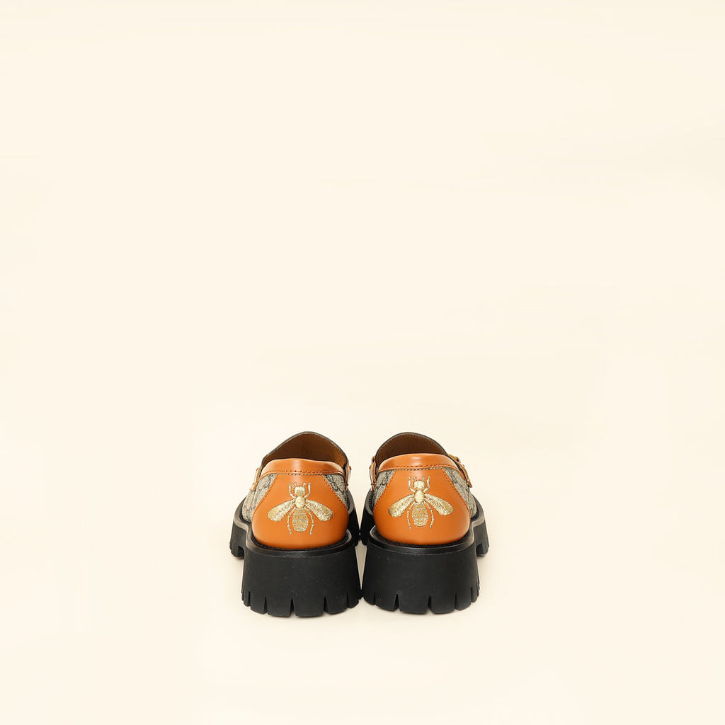 Gucci Bicolor GG Supreme Platform Loafer 36.5