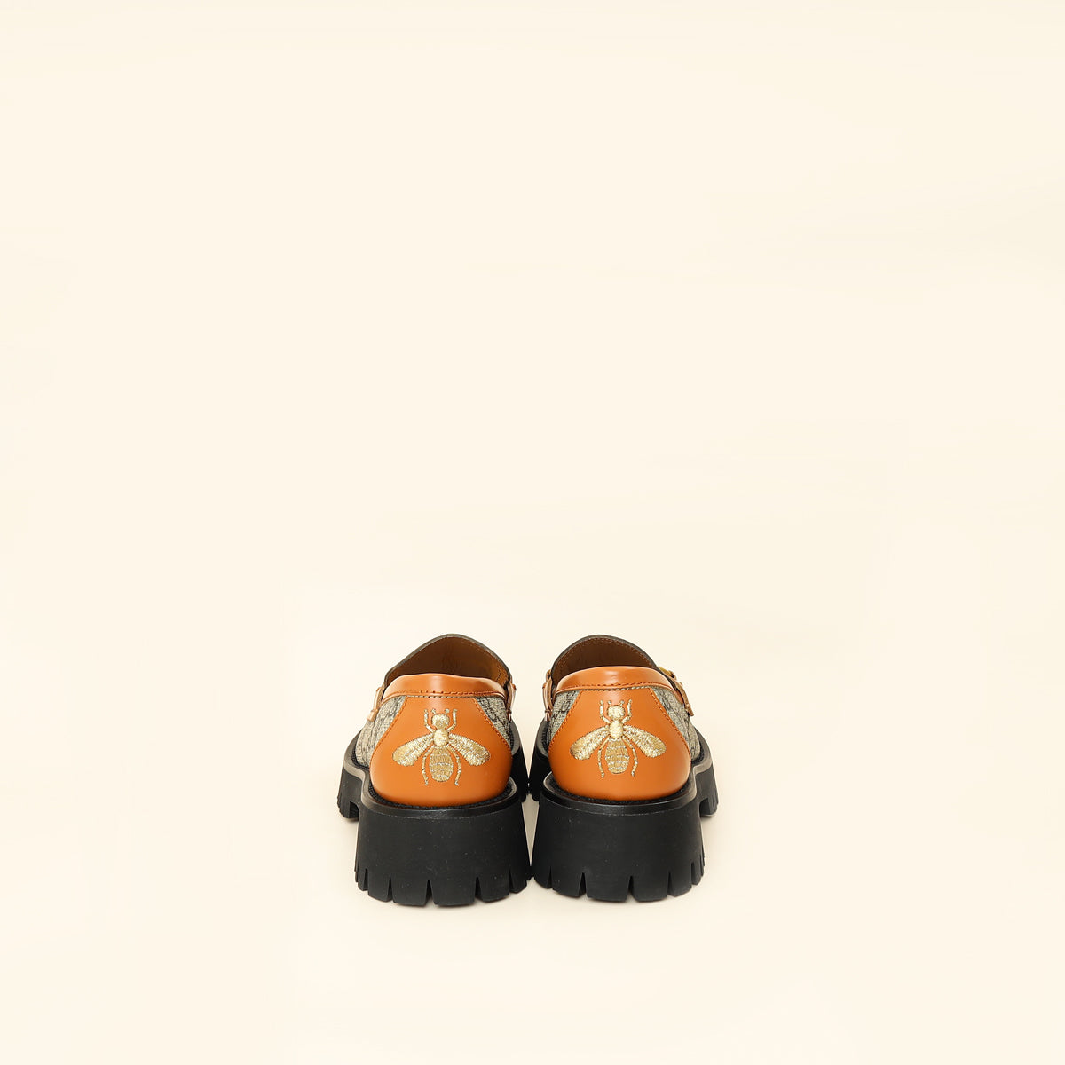 Gucci Bicolor GG Supreme Platform Loafer 36.5