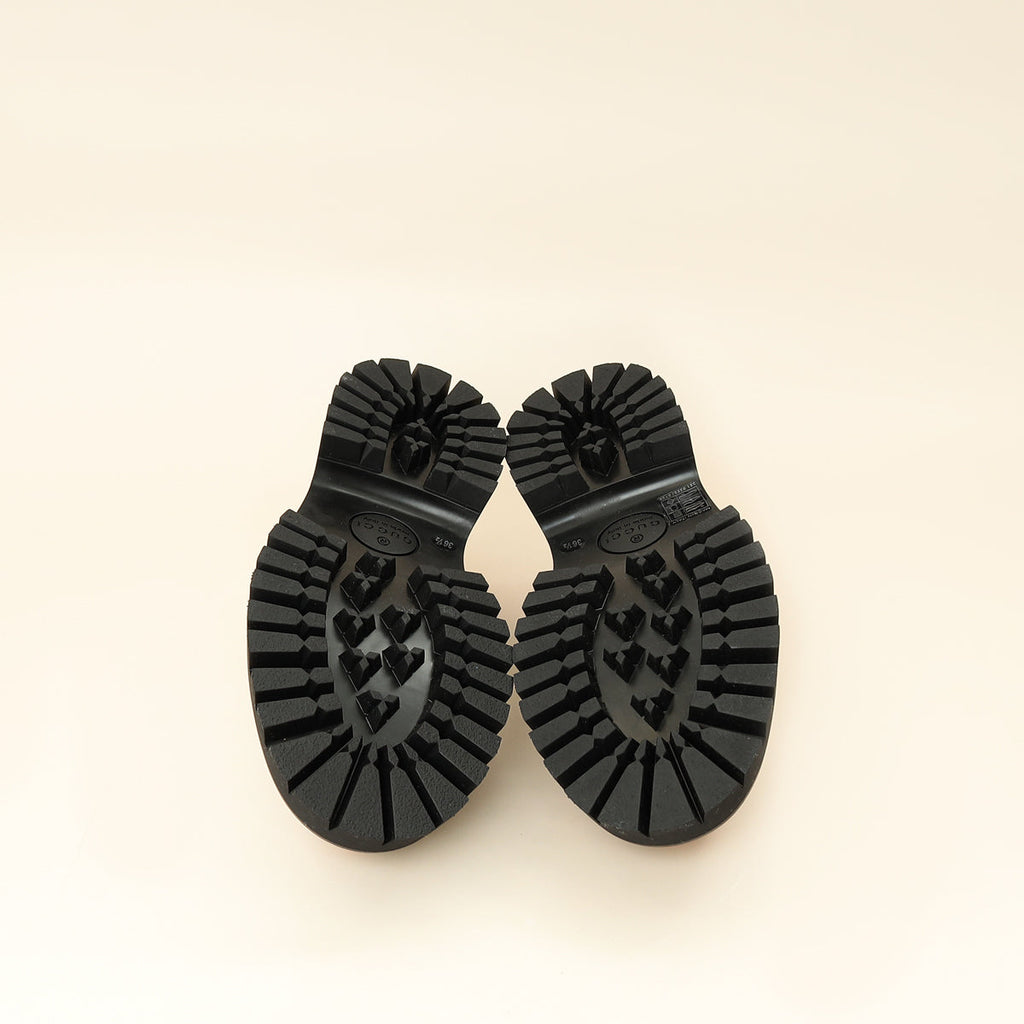 Gucci Bicolor GG Supreme Platform Loafer 36.5