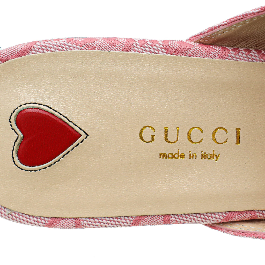 Gucci Pink GG Princetown Mules 36.5