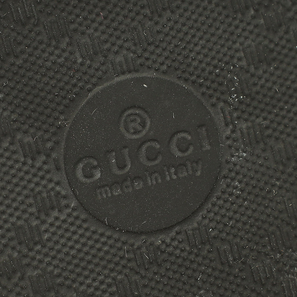 Gucci Black Supreme "Guccy" Star Rubber Slide Sandals 36