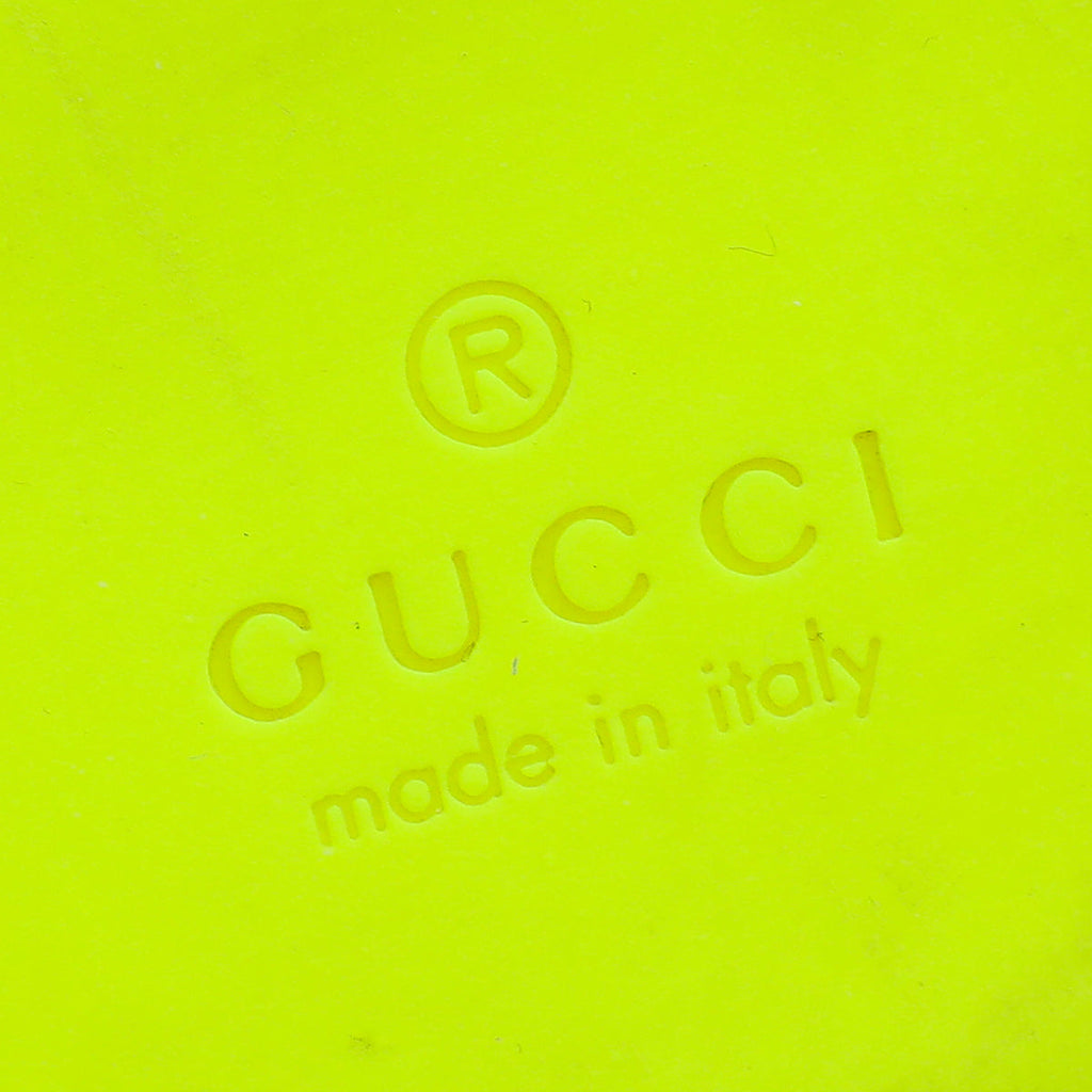 Gucci Neon Green Perforated High Top Sneaker 36