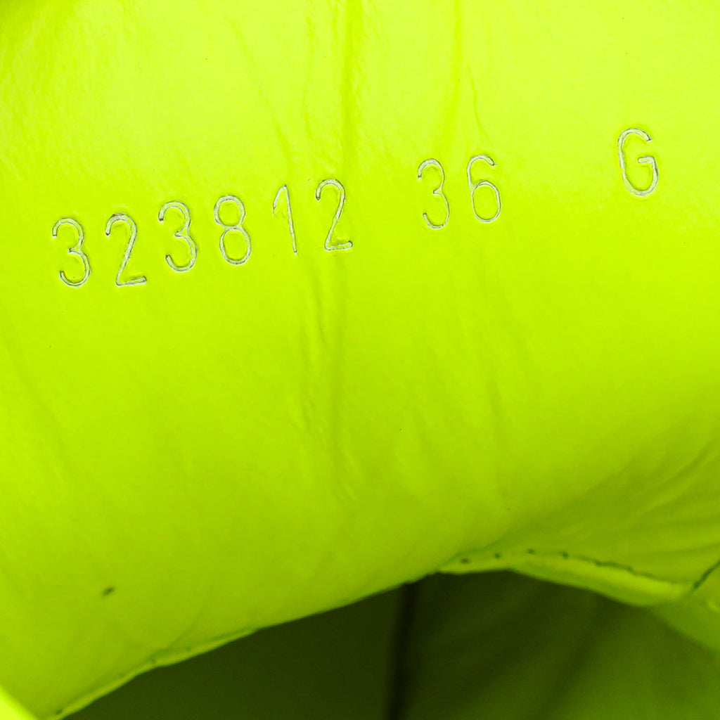 Gucci Neon Green Perforated High Top Sneaker 36