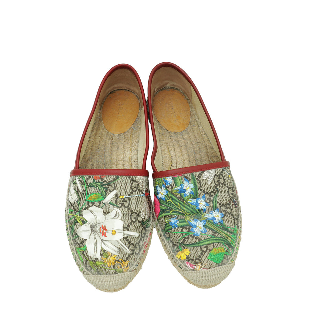 Gucci Multicolor Flora Espadrille Bag 37.5