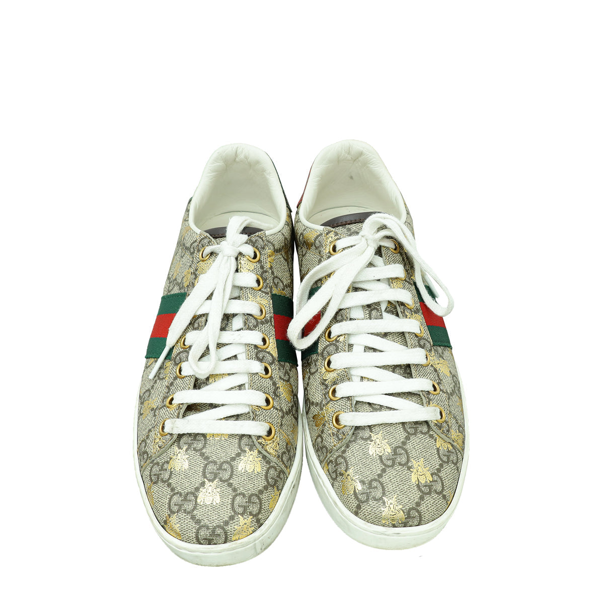 Gucci Multicolor GG Supreme Bee Print Ace Sneaker 37.5